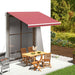 Erstatningsduk for markise burgunder 3,5x2,5 m polyester
