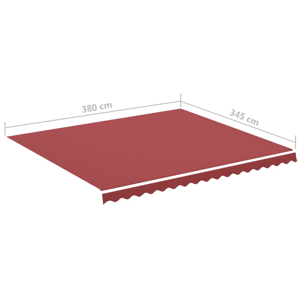 Erstatningsduk for markise burgunder 4x3,5 m polyester