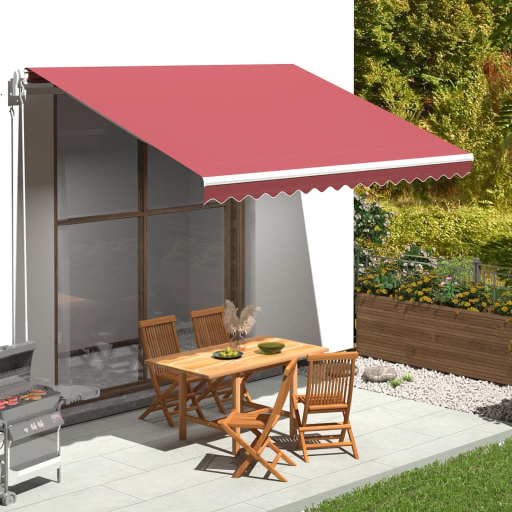 Erstatningsduk for markise burgunder 4x3,5 m polyester
