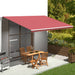 Erstatningsduk for markise burgunder 5x3,5 m polyester
