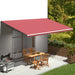 Erstatningsduk for markise burgunder 6x3 m polyester