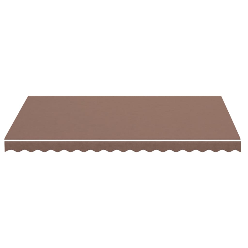 Erstatningsduk for markise brun 3,5x2,5 m polyester