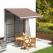 Erstatningsduk for markise brun 3,5x2,5 m polyester