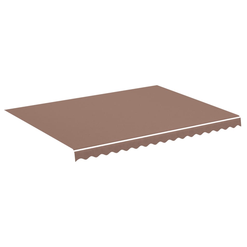 Erstatningsduk for markise brun 4x3 m polyester