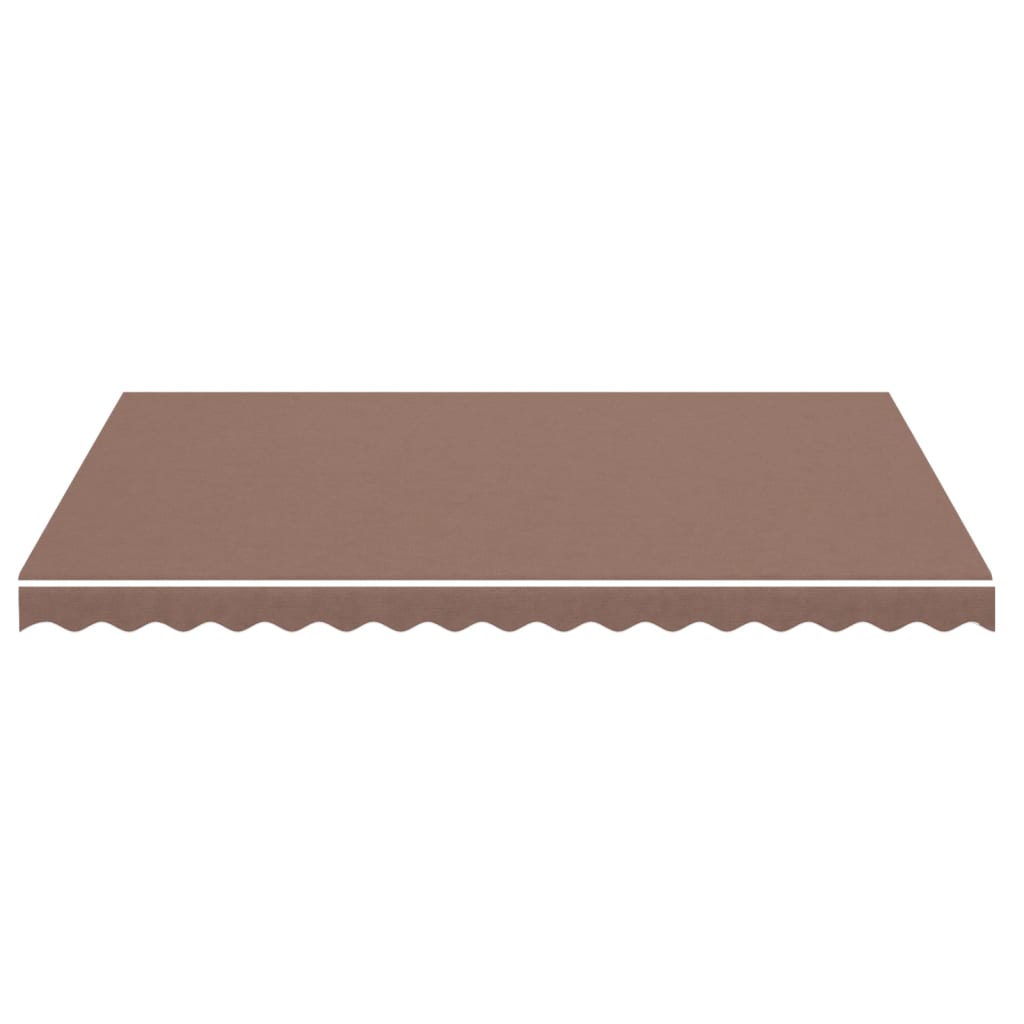 Erstatningsduk for markise brun 4x3 m polyester