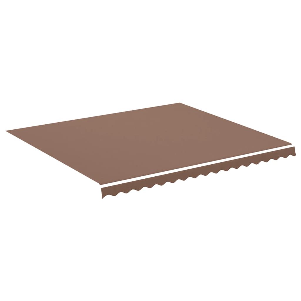 Erstatningsduk for markise brun 4x3,5 m polyester
