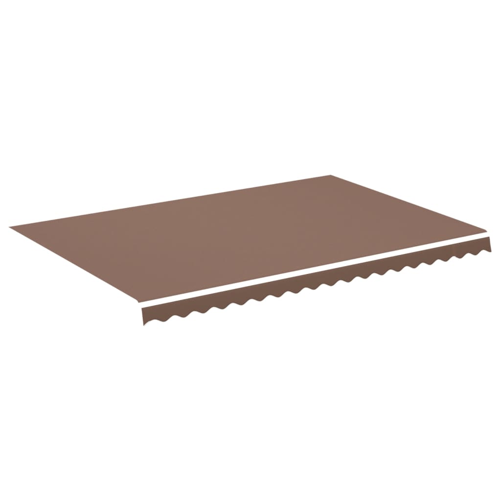 Erstatningsduk for markise brun 4,5x3 m polyester