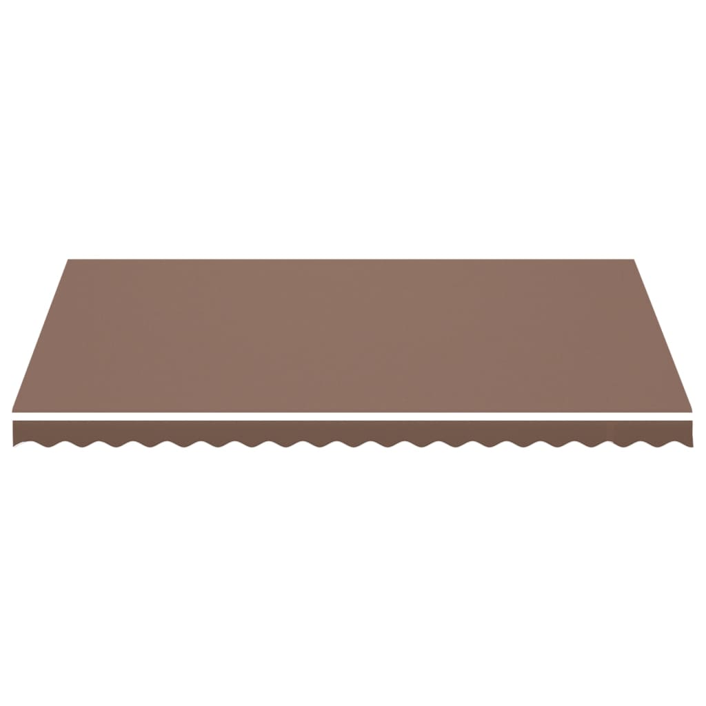 Erstatningsduk for markise brun 4,5x3 m polyester