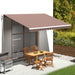 Erstatningsduk for markise brun 4,5x3 m polyester