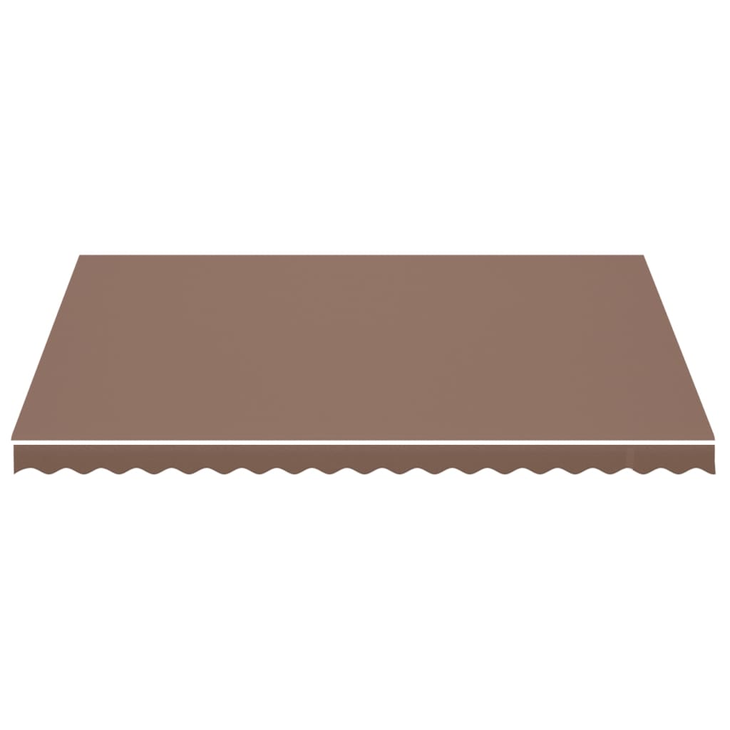Erstatningsduk for markise brun 4,5x3,5 m polyester