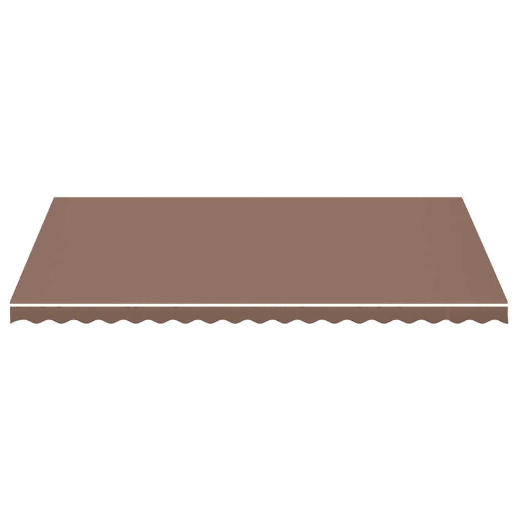 Erstatningsduk for markise brun 5x3 m polyester