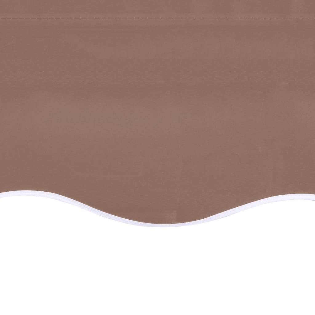 Erstatningsduk for markise brun 6x3 m polyester