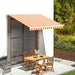 Erstatningsduk for markise gul og oransje 330x245 cm polyester