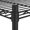 Oppbevaringshylle 4 etasjer 90x35x137 cm svart 200 kg