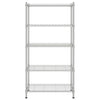 Oppbevaringshylle 5 etasjer 90x35x180 cm krom 250 kg