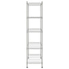 Oppbevaringshylle 5 etasjer 90x35x180 cm krom 250 kg