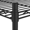Oppbevaringshylle 3 etasjer med hjul 60x35x81 cm svart 150 kg