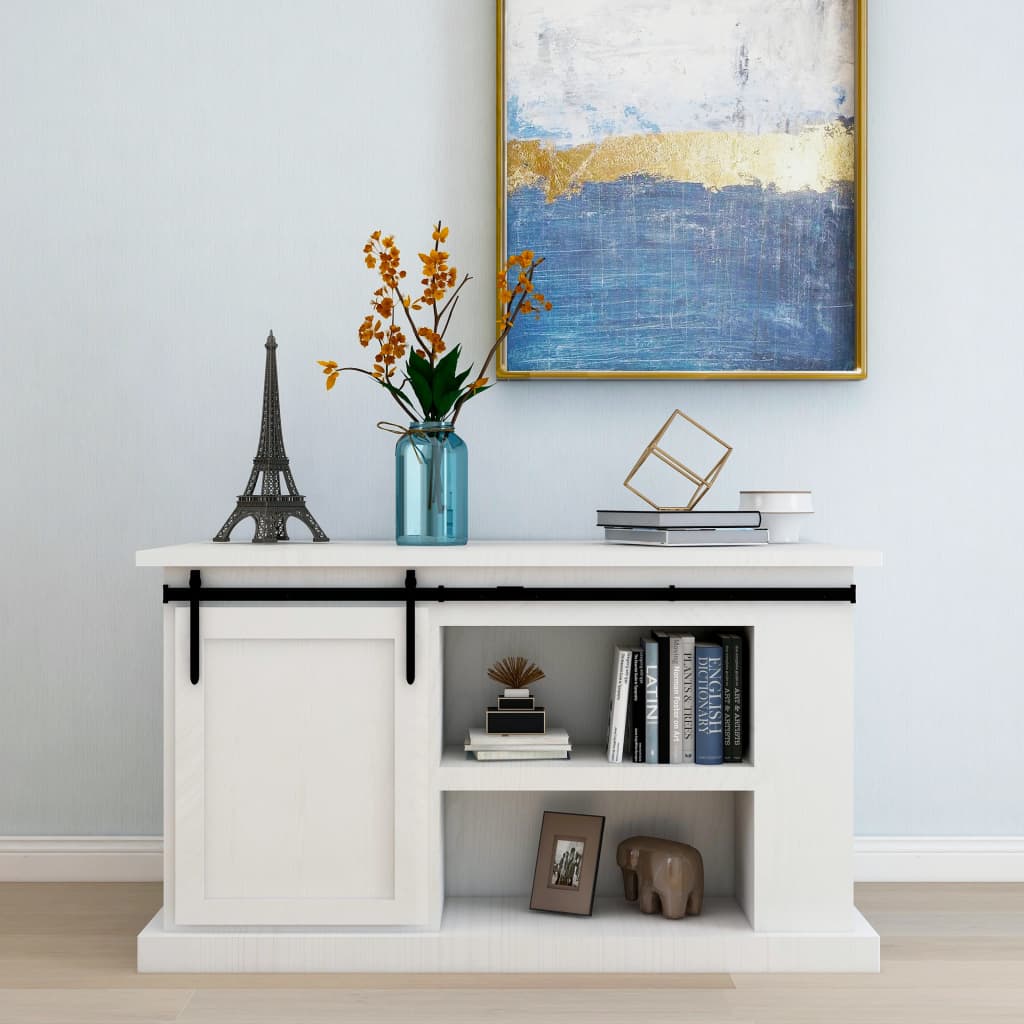 Mini skyvedørsett karbonstål 152 cm