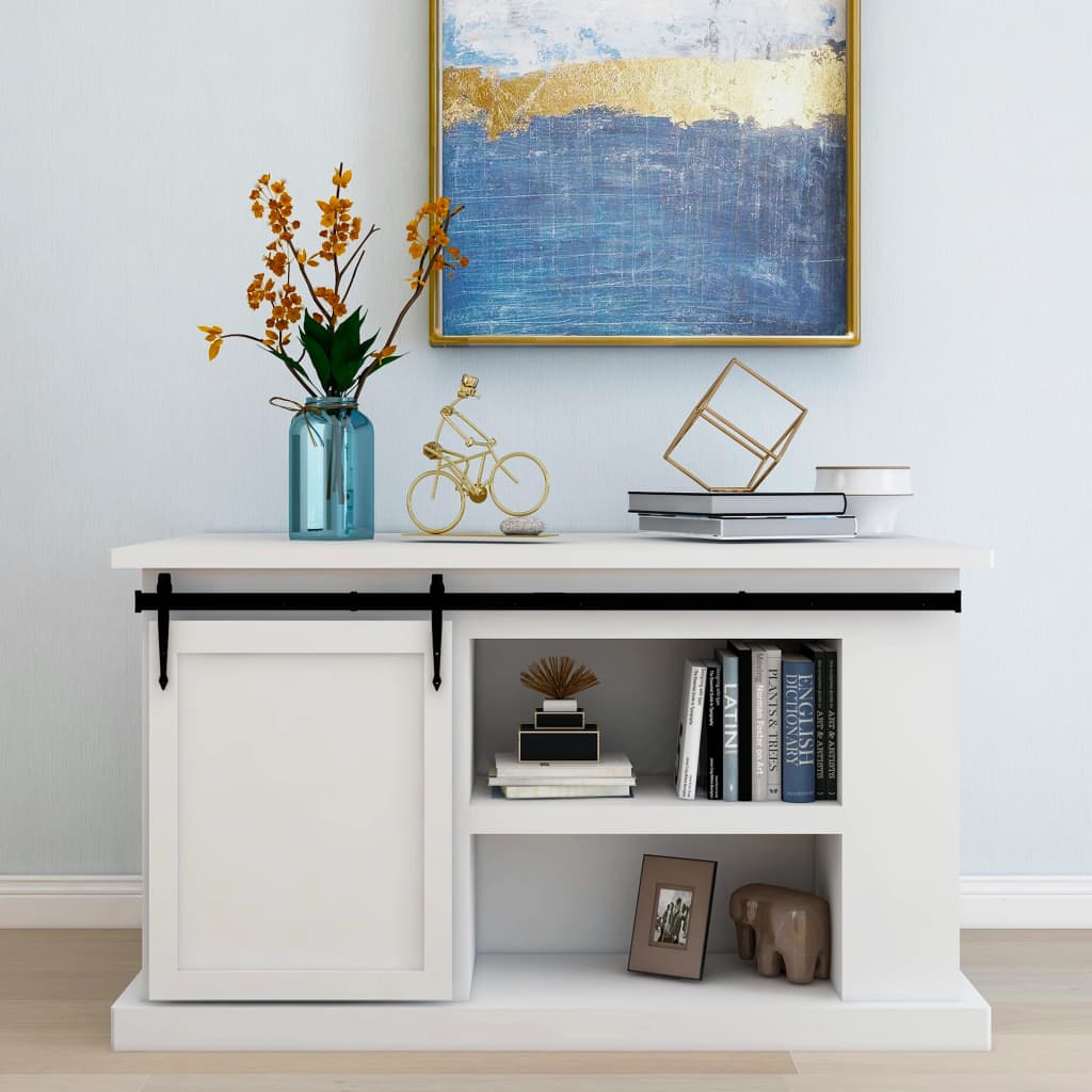 Mini skyvedørsett karbonstål 152 cm