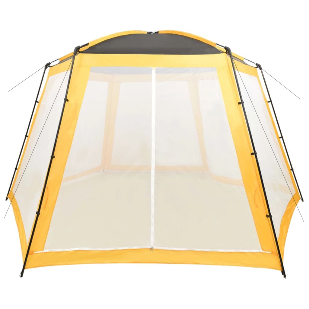 Bassengtelt stoff 500x433x250 cm gul