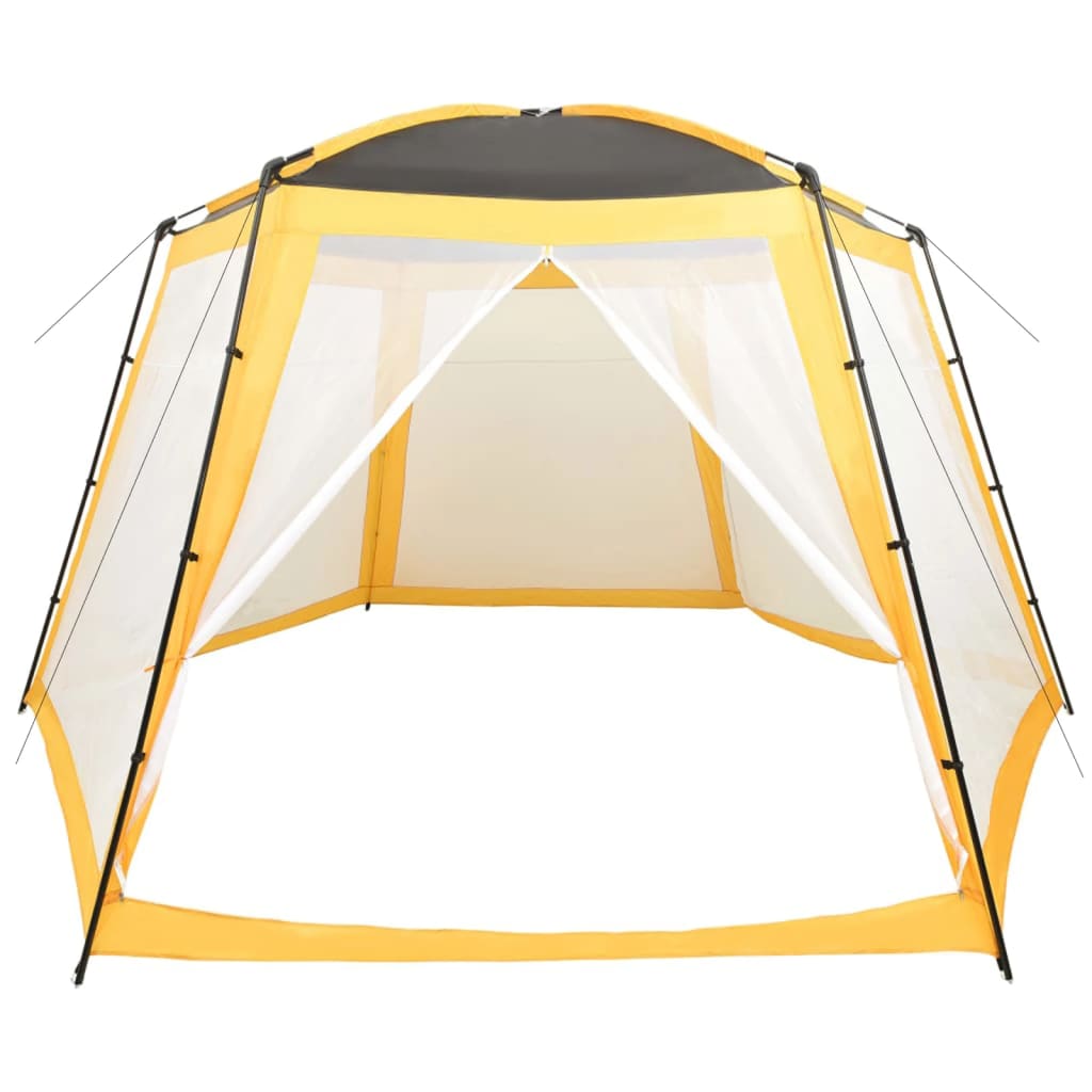 Bassengtelt stoff 500x433x250 cm gul