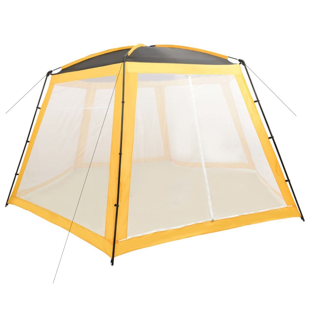 Bassengtelt stoff 590x520x250 cm gul