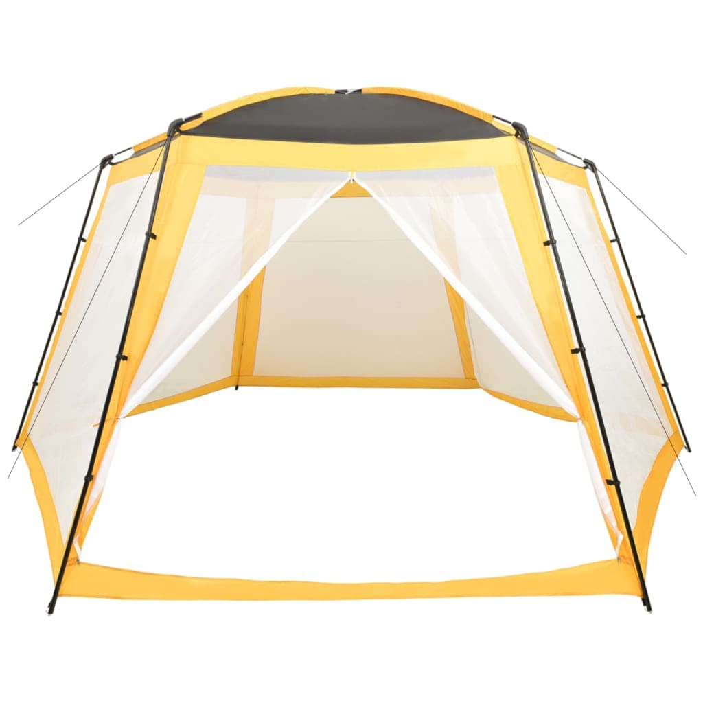 Bassengtelt stoff 590x520x250 cm gul