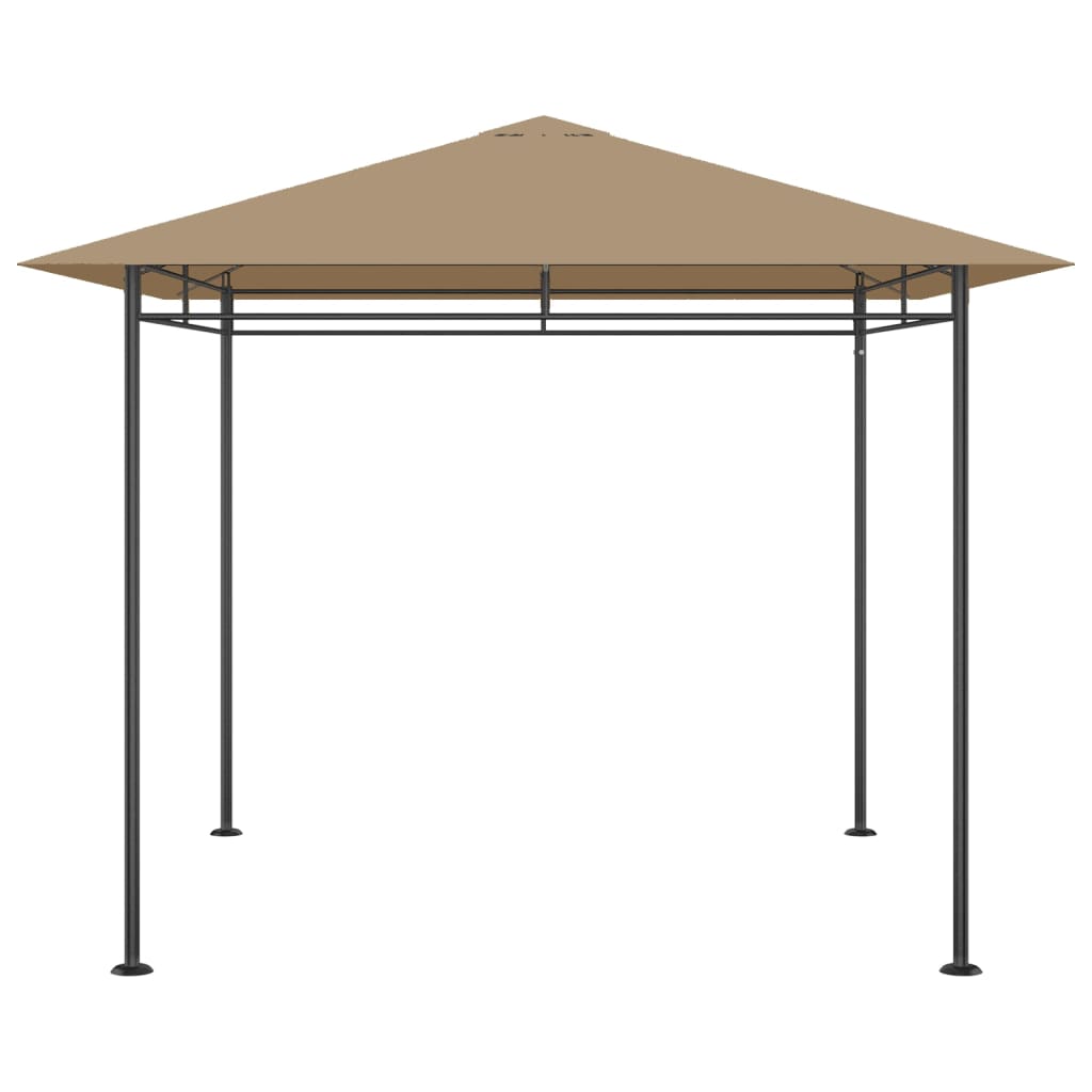Paviljong 3x3x2,7 m gråbrun 180 g/m²