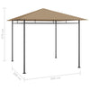 Paviljong 3x3x2,7 m gråbrun 180 g/m²
