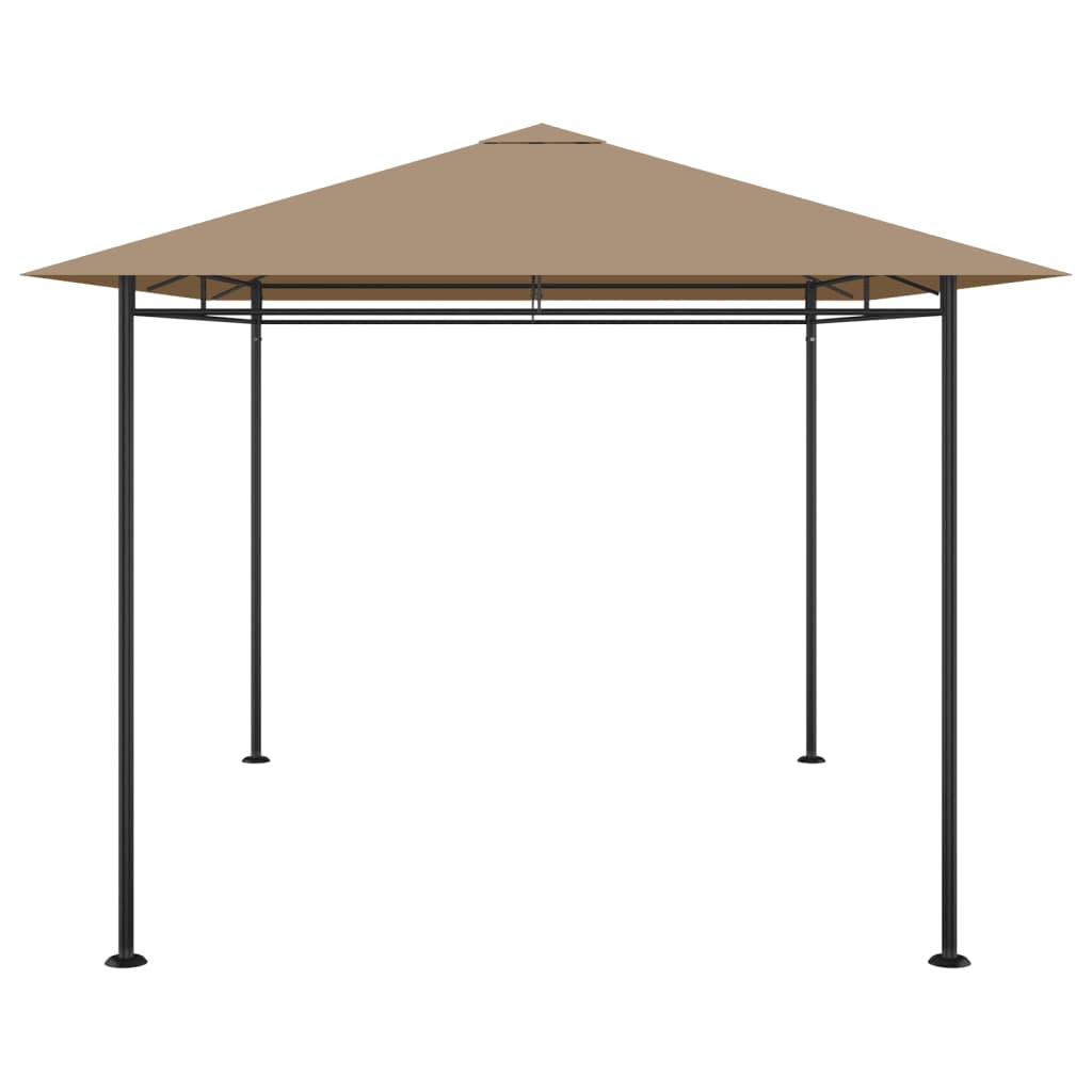 Paviljong 384x281x270 cm gråbrun 180 g/m²