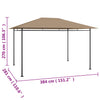Paviljong 384x281x270 cm gråbrun 180 g/m²