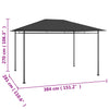 Paviljong 384x281x270 cm antrasitt 180 g/m²