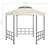 Paviljong med sidevegger 3,1x2,7 m kremhvit