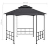 Paviljong med sidevegger 3,1x2,7 m antrasitt