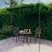 Hagepergola antikk brun 4x3x2,5 m jern vidaXL