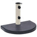 Parasollfot svart 40x28x4 cm granitt