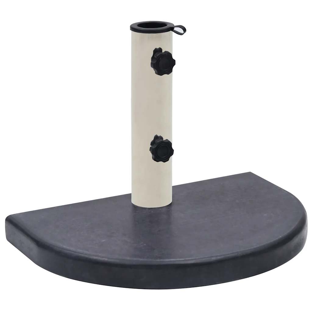 Parasollfot svart 40x28x4 cm granitt