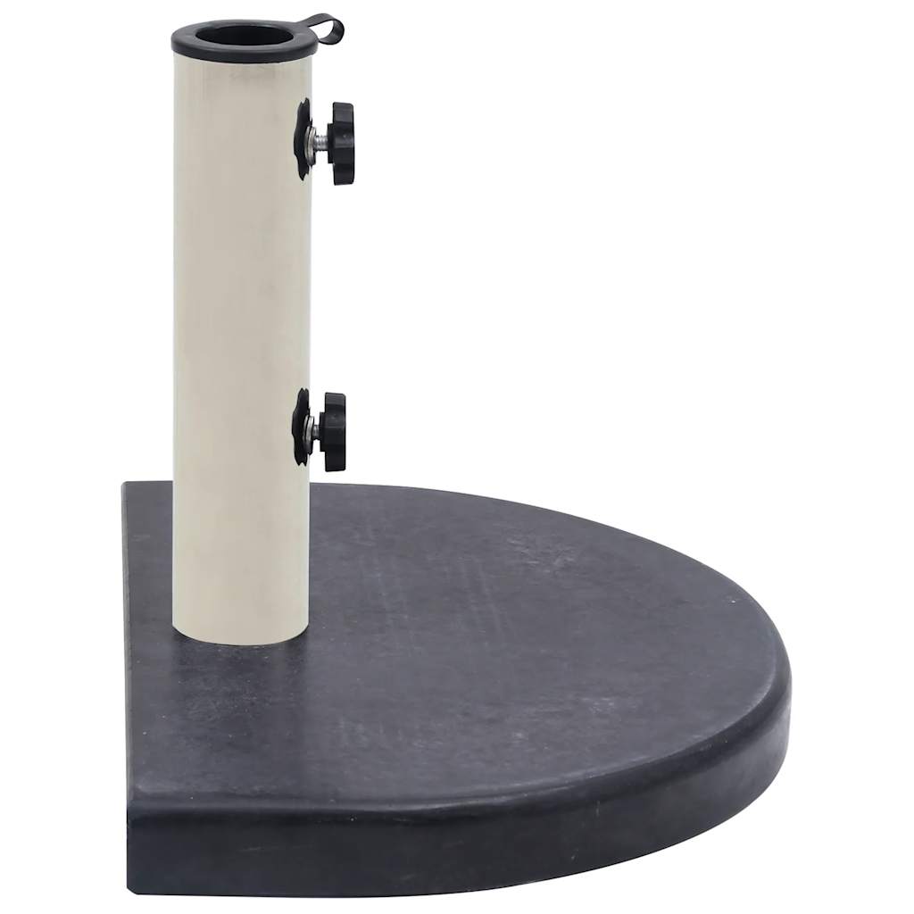 Parasollfot svart 40x28x4 cm granitt