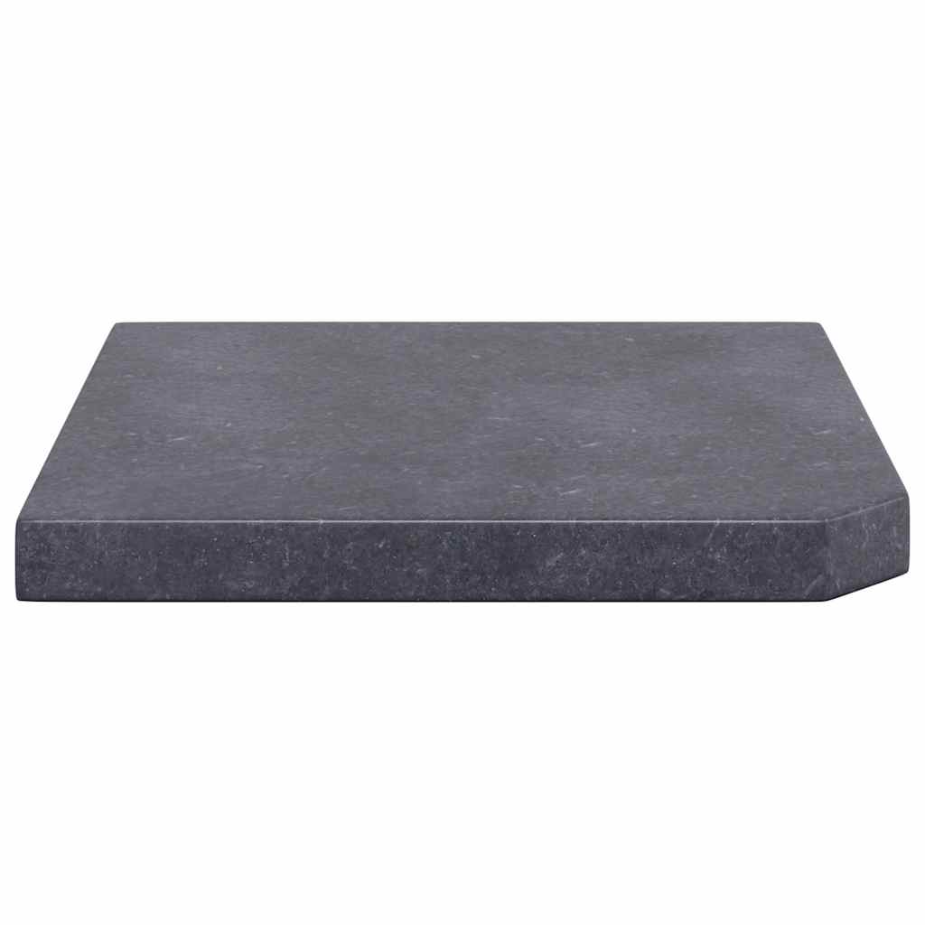 Vektplate for parasoll svart granitt firkantet 25 kg vidaXL