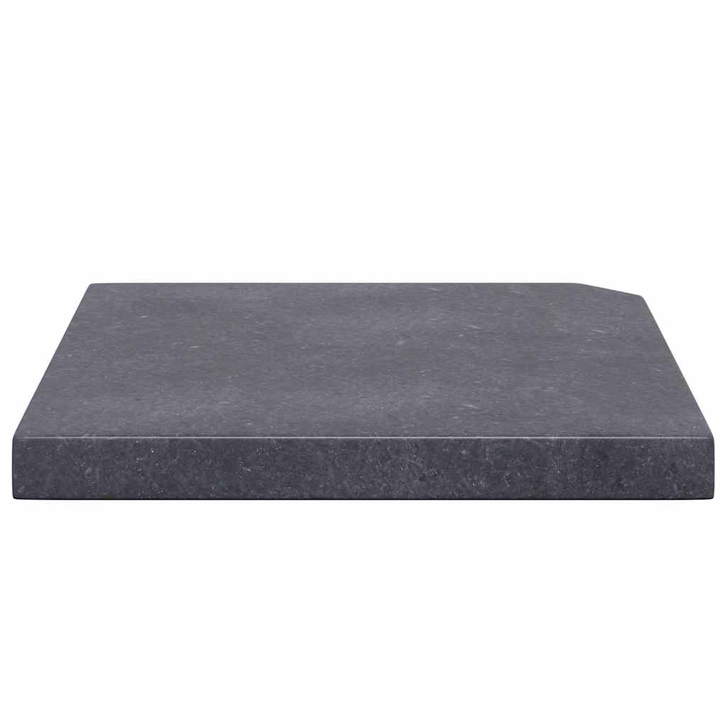 Vektplate for parasoll svart granitt firkantet 25 kg vidaXL