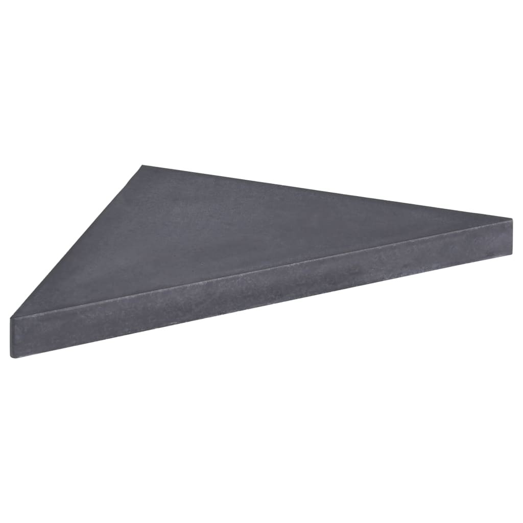 Vektplate for parasoll svart granitt firkantet 15 kg