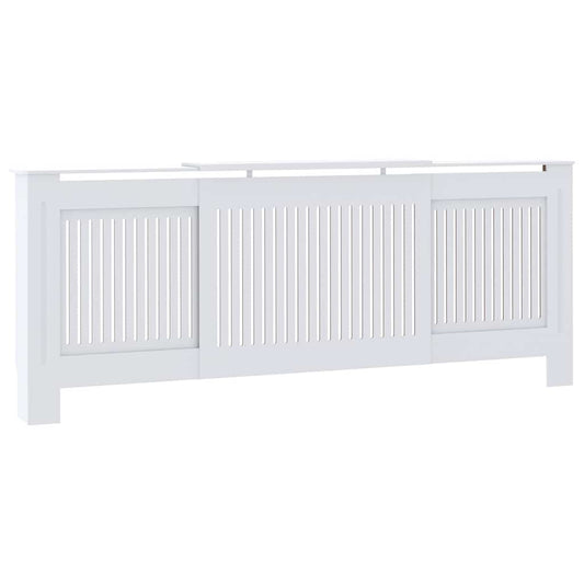 MDF Radiatordeksel 205 cm hvit vidaXL