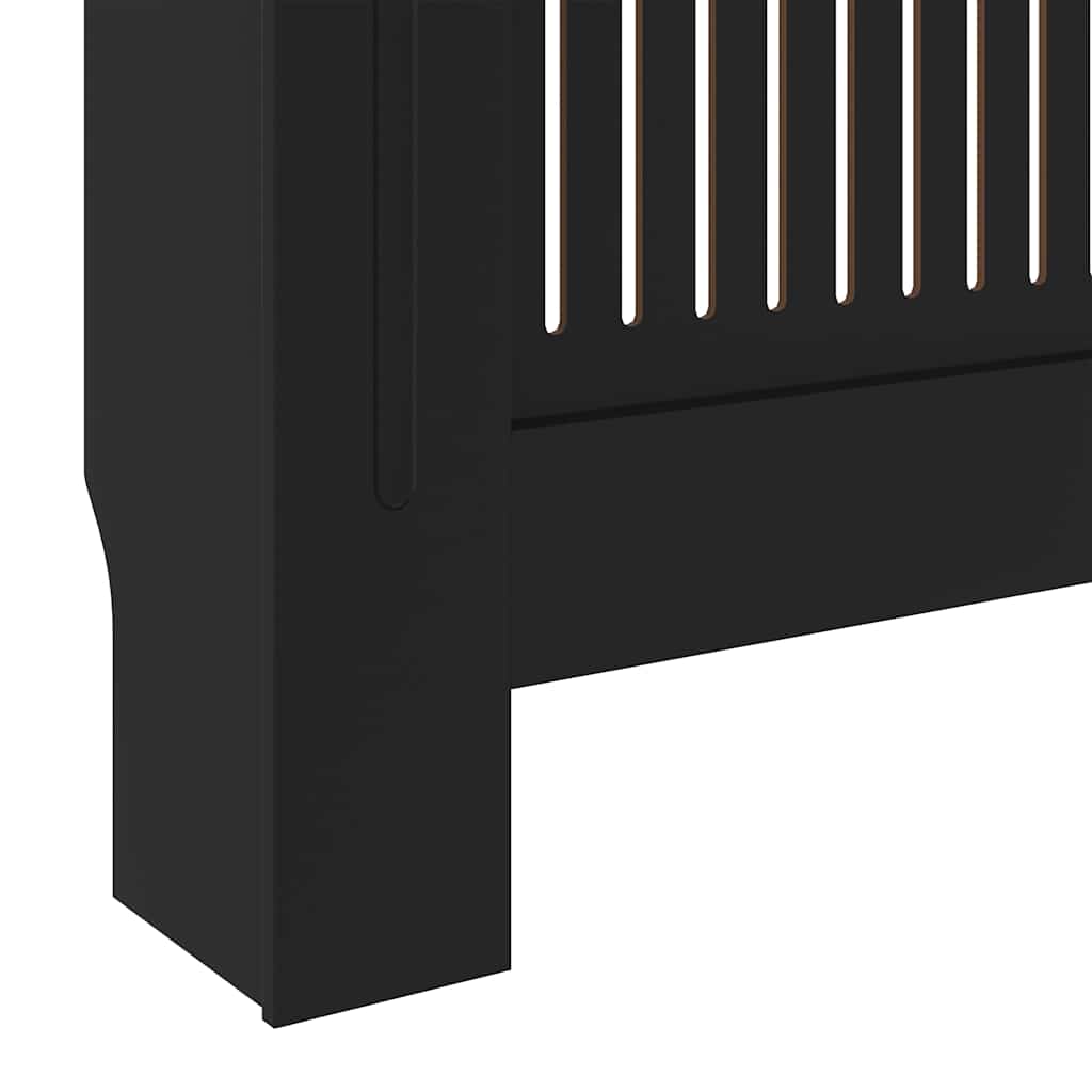 Radiatordeksel konstruert tre svart 205 cm