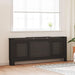 Radiatordeksel MDF svart 205 cm