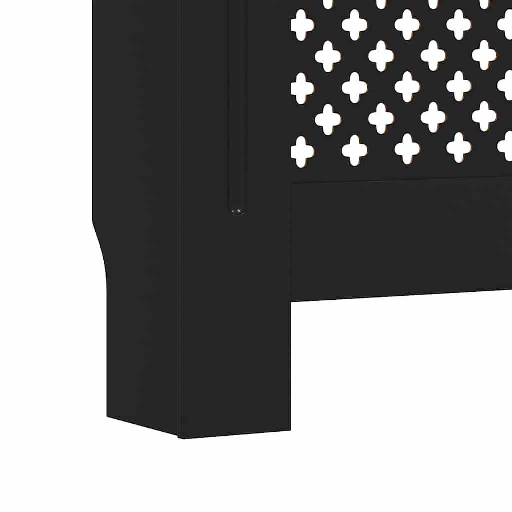 Radiatordeksel MDF svart 205 cm