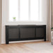Radiatordeksel MDF svart 205 cm