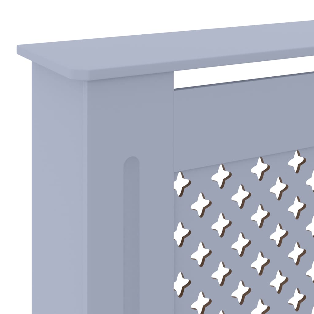 Radiatordeksel MDF grå 205 cm