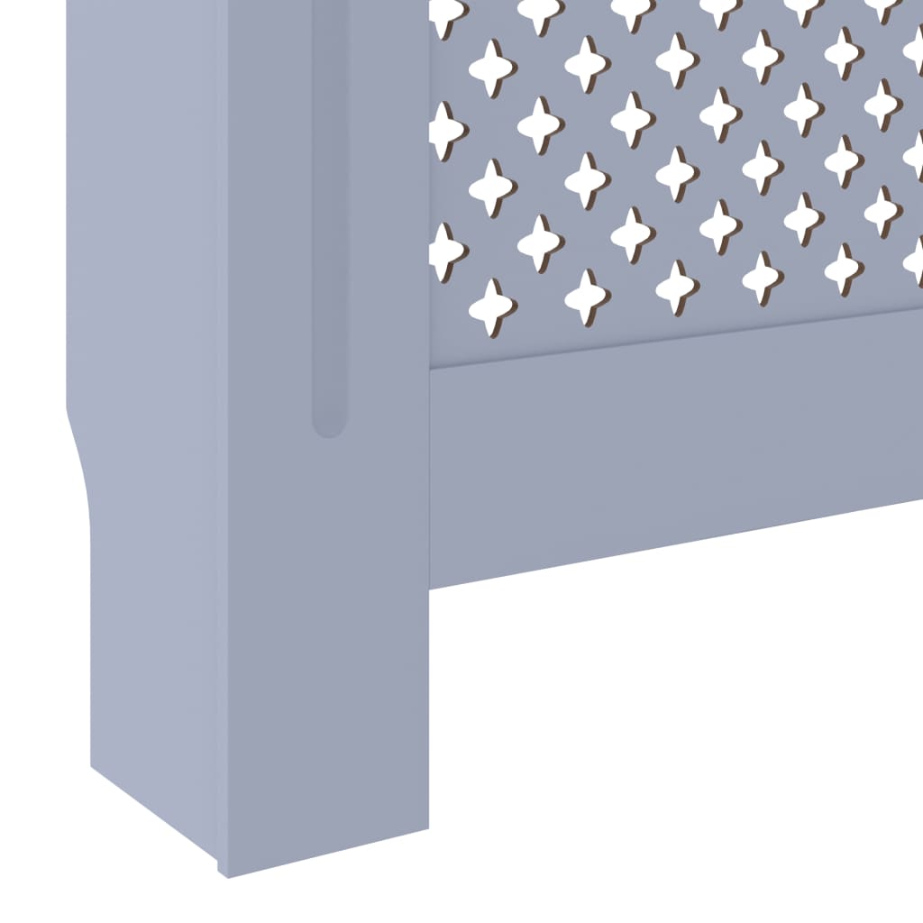 Radiatordeksel MDF grå 205 cm