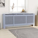 Radiatordeksel MDF grå 205 cm