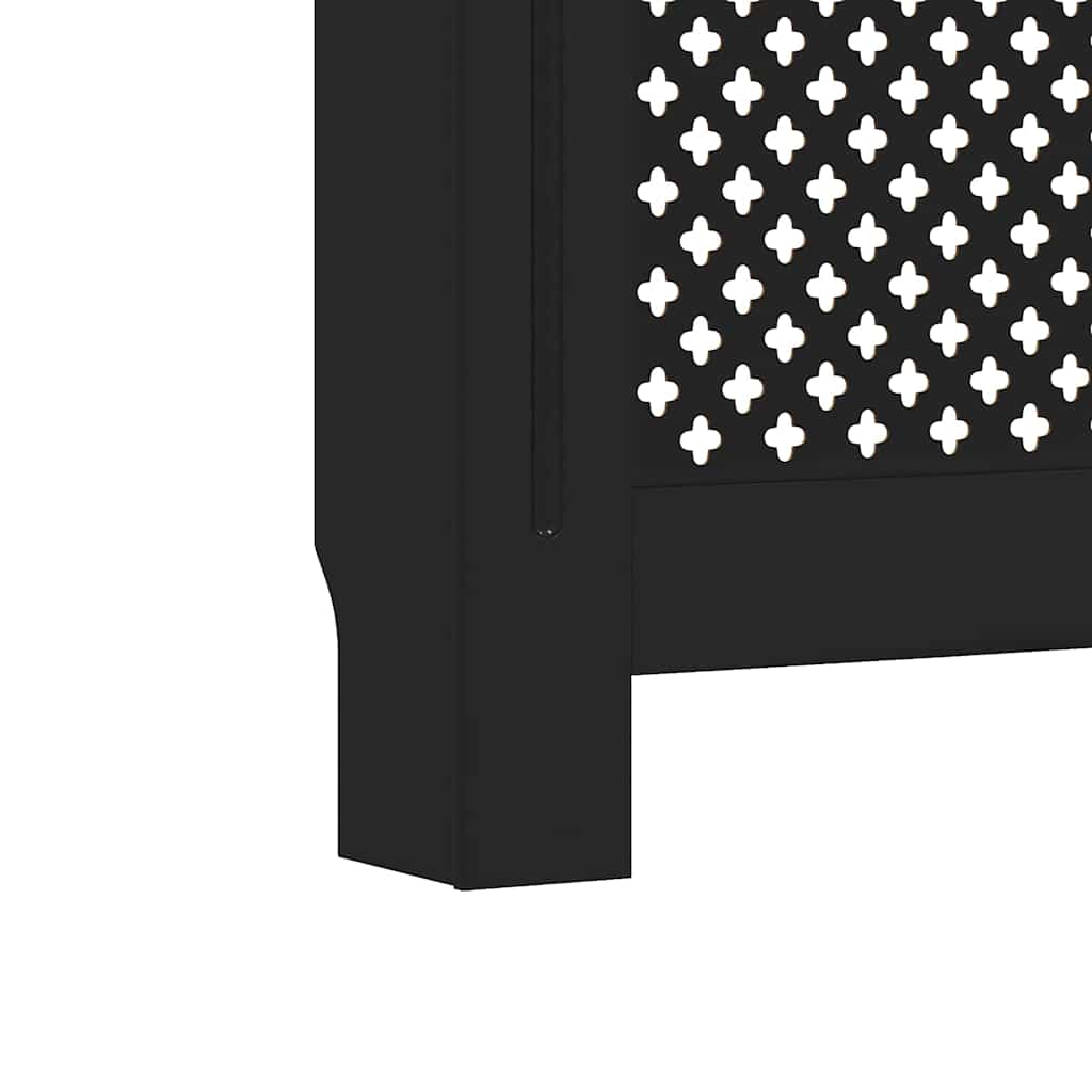 Radiatordeksel MDF svart 78 cm